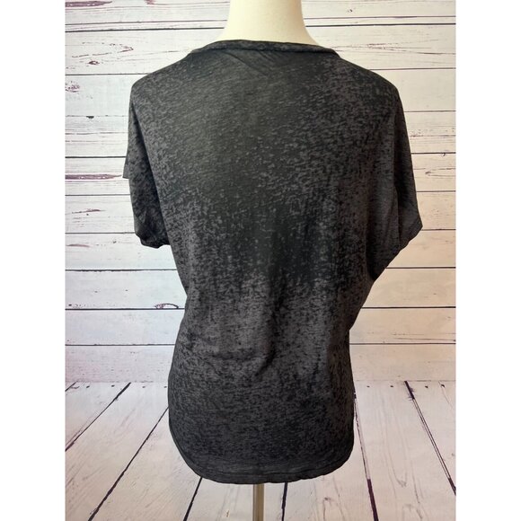 Affliction Skull Tee Shirt Small Burnout T-Shirt Studded Goth‎ Grunge Flag USA - Picture 2 of 7